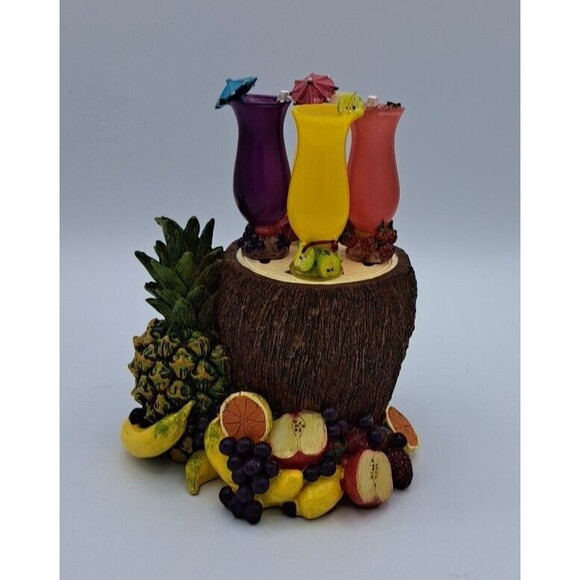 Vintage Resin Spreader Set - Coconut Base Mixed Fruit & Tropical Drink Spreaders - Picture 2 of 16